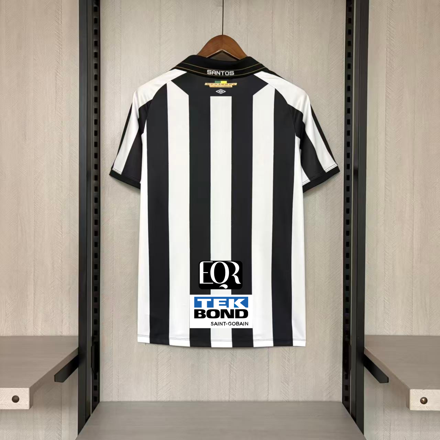 Camisola Santos Away 2026/27 branca/preto