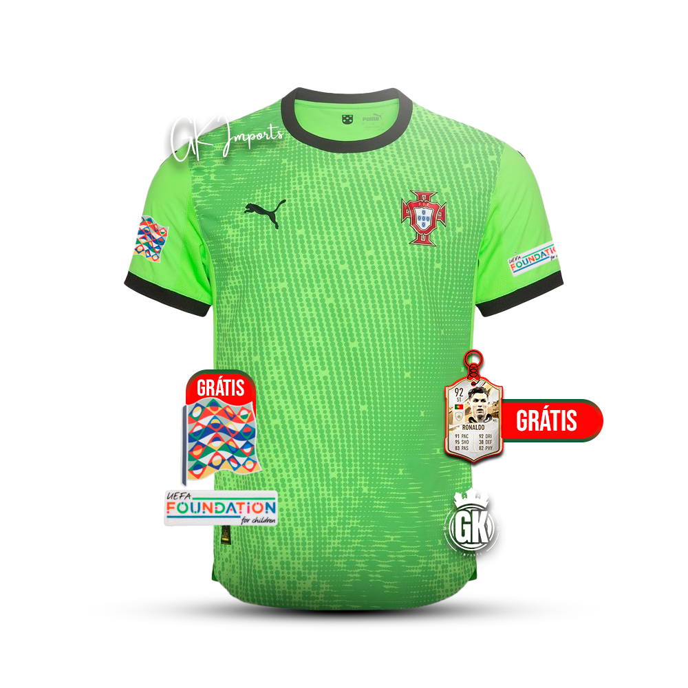 Camisola Seleção Portugal guarda redes verde 2025