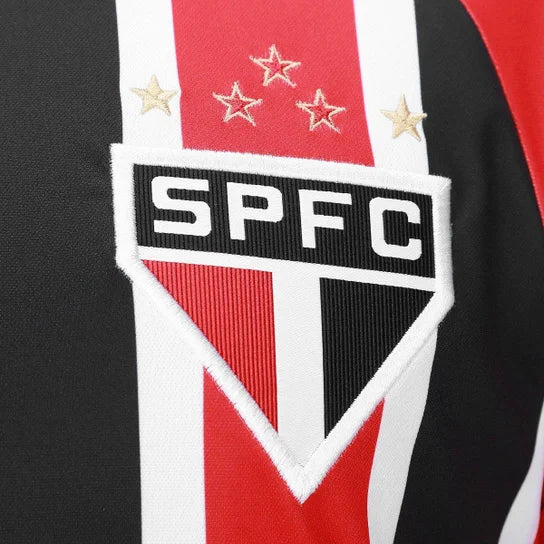 Camisola São Paulo alternativa vermelha/preta 2025/26