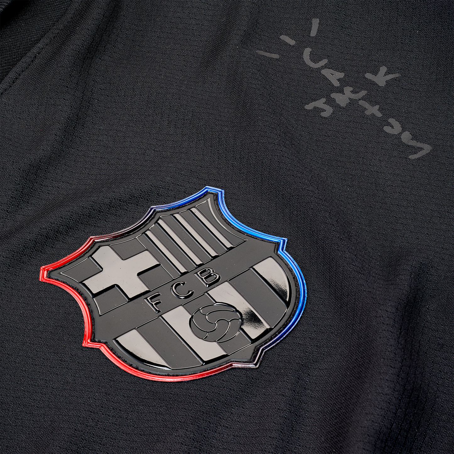 Camisola Barcelona away 2024/25 - TRAVIS SCOTT preta