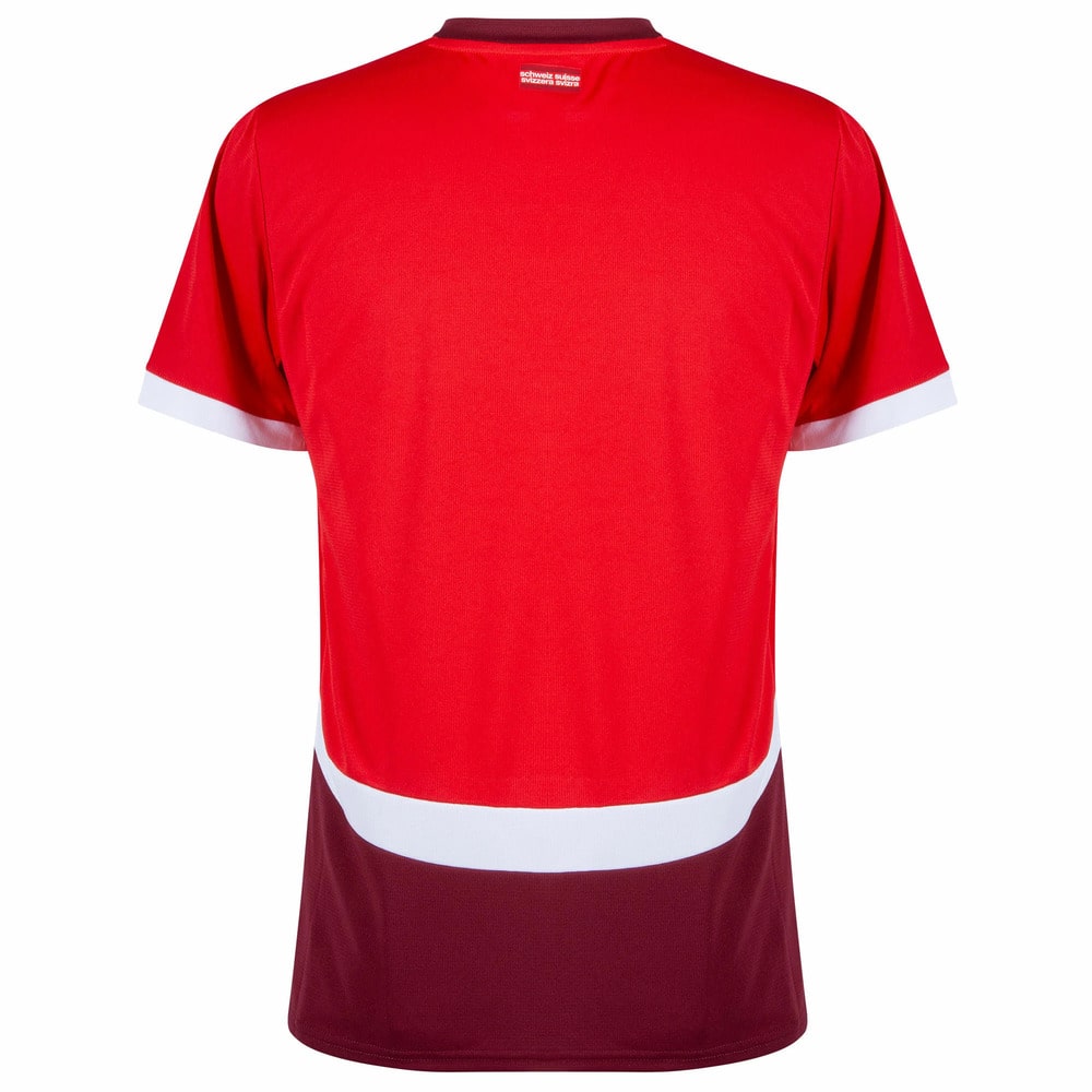 Camisola SuÍça vermelha home Euro 2024