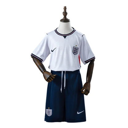 Conjunto infantil Seleção Inglaterra principal branca COPA DO MUNDO 2026
