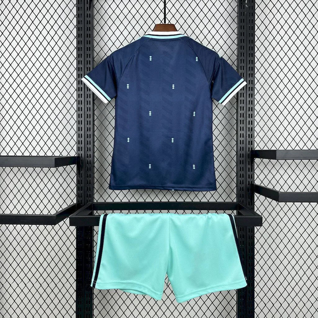 Conjunto infantil Seleção Alemanha alternativa azul COPA DO MUNDO 2026