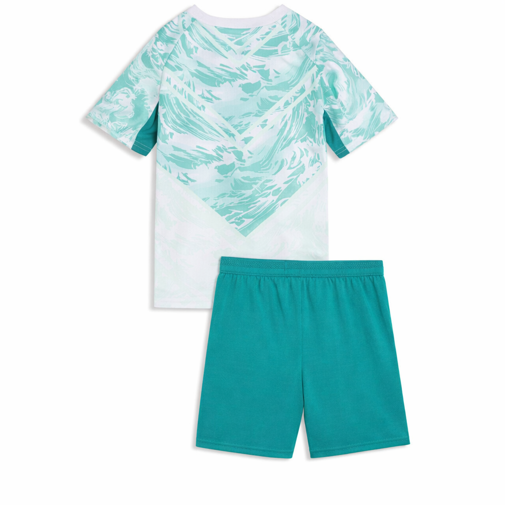 Conjunto infantil Seleção Portugal alternativa verde - calção verde - COPA DO MUNDO 2026
