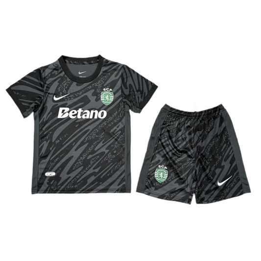 Conjunto infantil guarda redes preto 2025/26