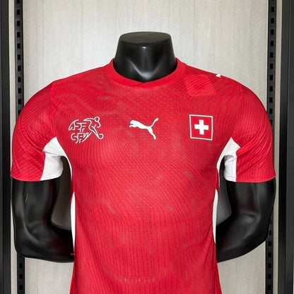 Camisola Suíça principal copa do mundo 2026 vermelha - PLAYER