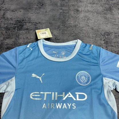 Conjunto Infantil Manchester City home 2026 azul
