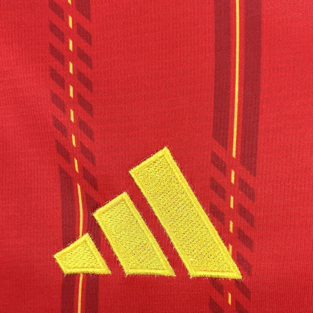 Camisola Seleção da Espanha MANGA LONGA principal vermelha - Copa do Mundo 2026