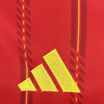Camisola Seleção da Espanha MANGA LONGA principal vermelha - Copa do Mundo 2026