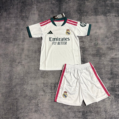Conjunto Infantil Real Madrid home branco 2026/27