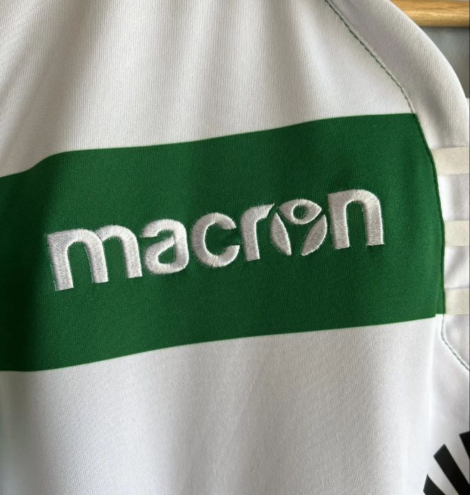 Camisola retrô principal 2018/19 verde e branca