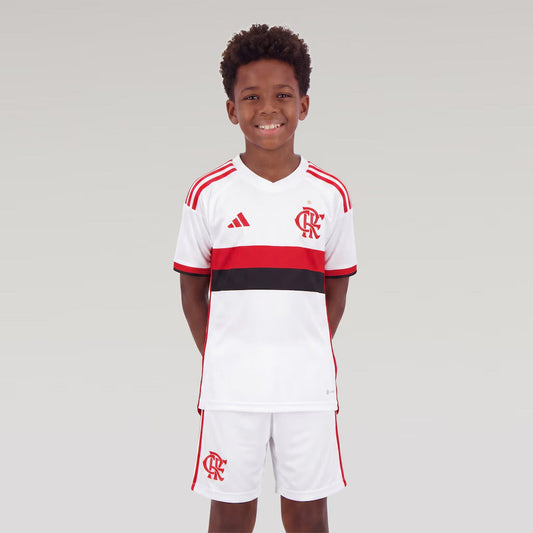 Conjunto Infantil Flamengo Away 2026/27 - branca