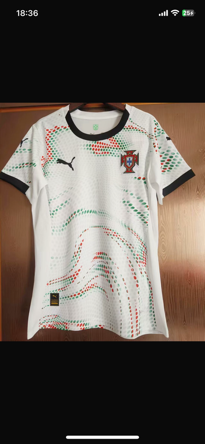 Camisola Feminina Seleção Portugal branca alternativa 2025