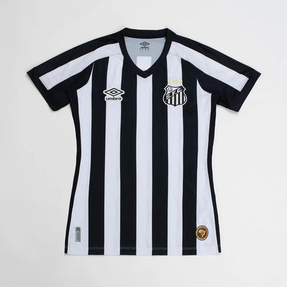 Camisola Santos Away 2026/27 branca/preto - FEMININA