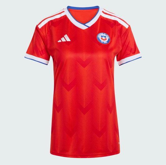 Camisola Chile FEMININA principal Copa do Mundo 2026 - vermelha