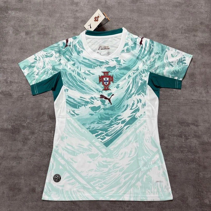 Camisola Feminina Seleção Portugal azul alternativa COPA DO MUNDO 2026