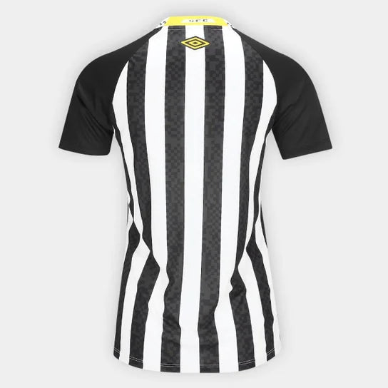 Camisola Santos Away 2025/26 branca/preto - FEMININA
