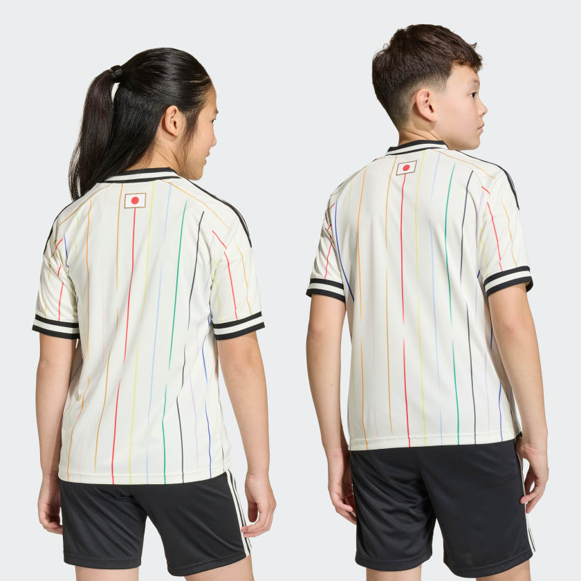 Conjunto infantil Seleção Japão alternativo branco COPA DO MUNDO 2026