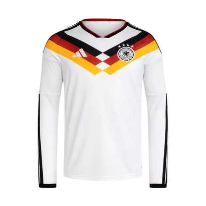 Camisola Seleção da Alemanha MANGA LONGA principal branca - Copa do Mundo 2026