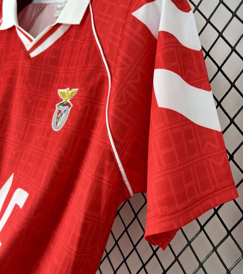 Camisola retrô vermelho principal 1990/91