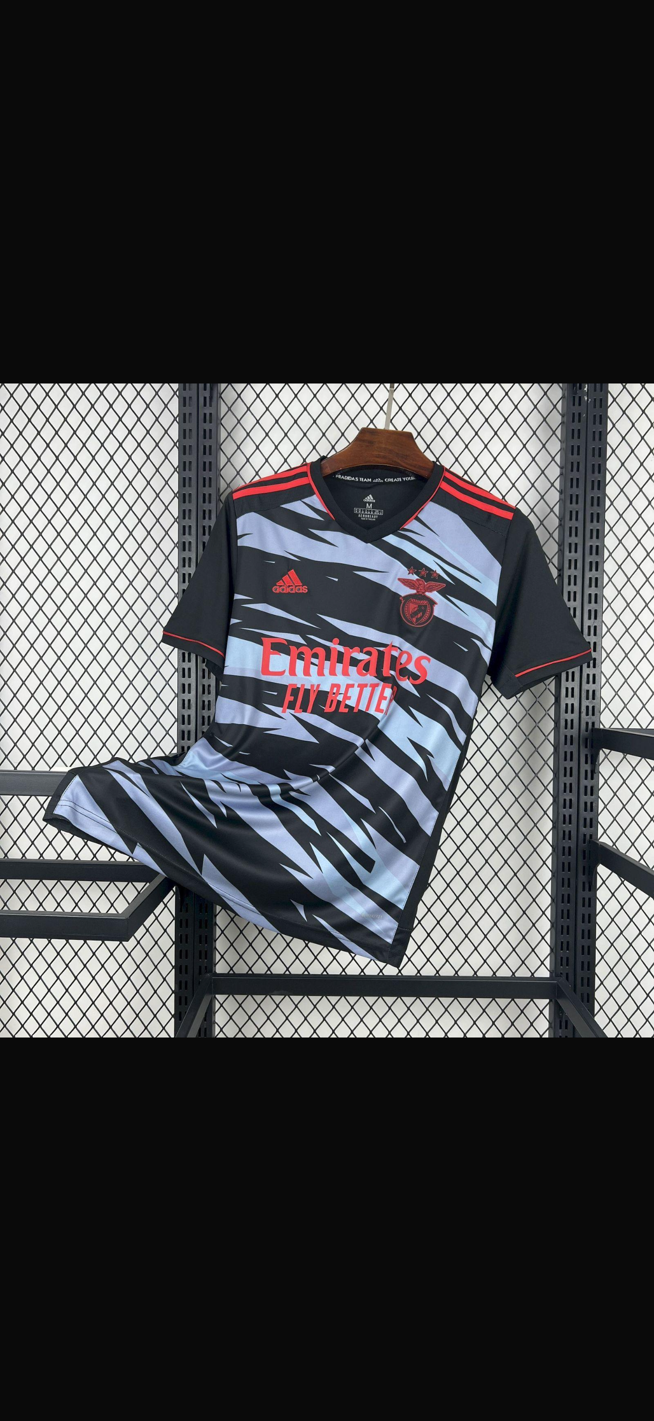 Camisola S L B retrô terceira CINZA e PRETA 2021/22