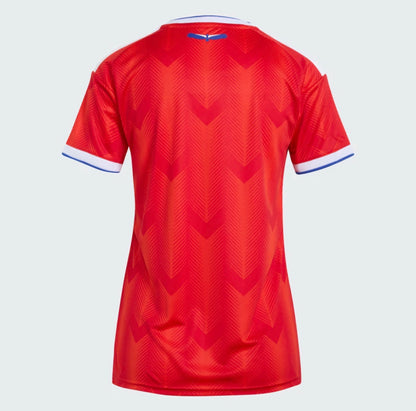 Camisola Chile FEMININA principal Copa do Mundo 2026 - vermelha