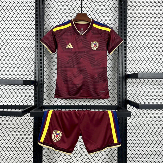 Conjunto infantil Seleção Venezuela principal vinho COPA DO MUNDO 2026