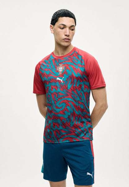 Camisola Portugal pré jogo l 2026/27 - vermelha e verde