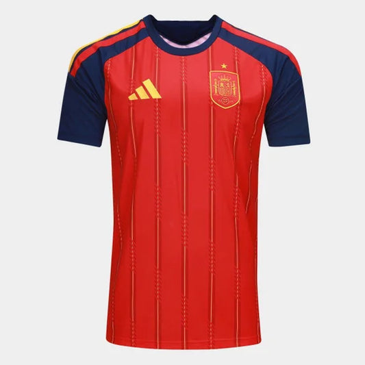 Camisola Seleção da Espanha principal vermelha - Copa do Mundo 2026