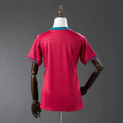 Camisola Feminina Seleção Portugal vermelha principal COPA DO MUNDO 2026