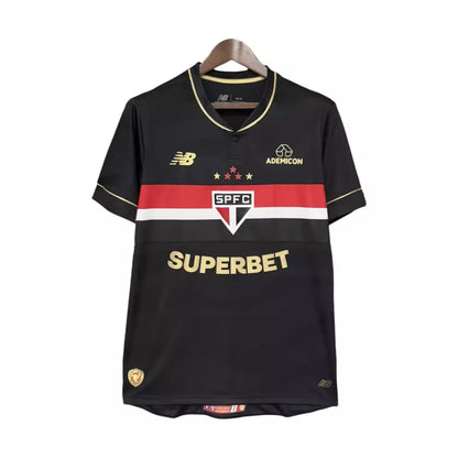 Camisola São Paulo alternativa preta  2025/26