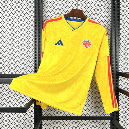 Camisola Seleção da Colômbia  MANGA LONGA principal amarela - Copa do Mundo 2026