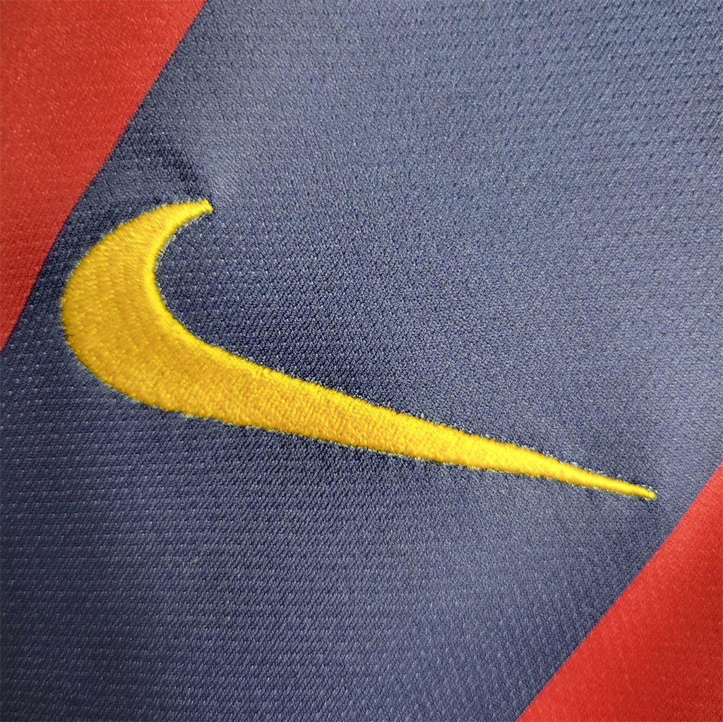 Camisola Barcelona Home Retrô 2014/15 - Vermelha e Azul