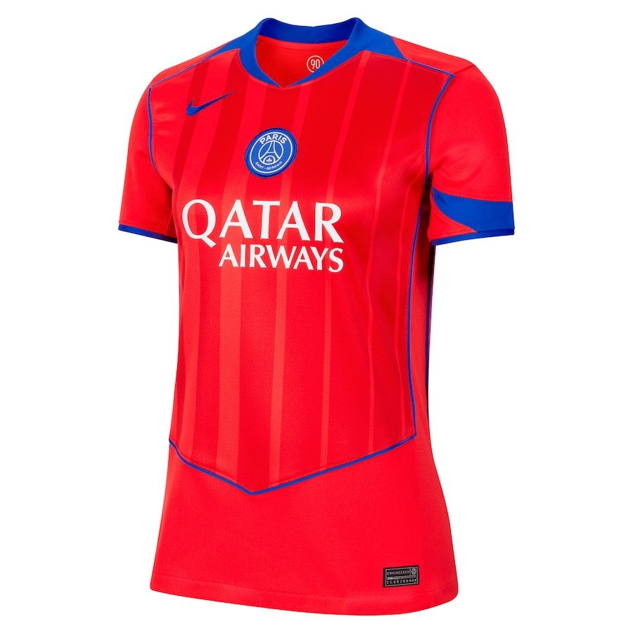 Camisola PSG terceira FEMININA 2025/26 laranja TOTAL 90