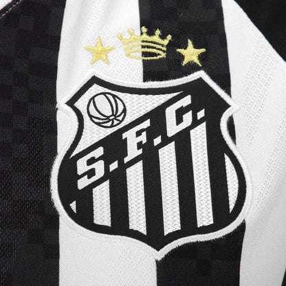 Camisola Santos Away 2025/26 branca/preto - FEMININA