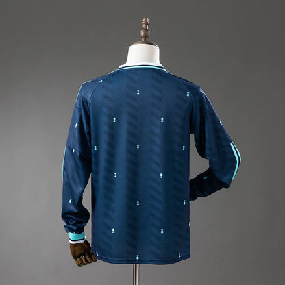 Camisola Seleção da Alemanha MANGA LONGA alternativa azul - Copa do Mundo 2026
