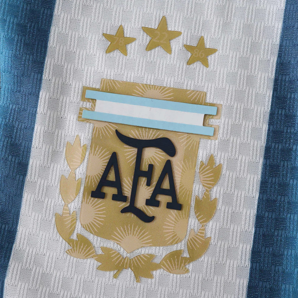 Camisola Seleção Argentina principal azul e branca COPA DO MUNDO 2026 - PLAYER - AUTHENTIC