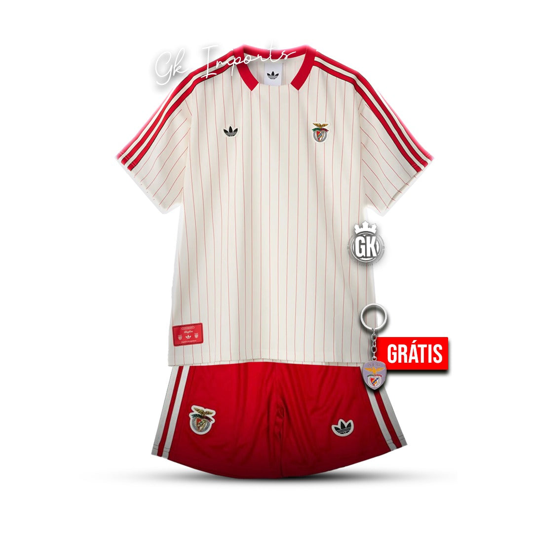 Conjunto infantil S L B x Originals branca 2025/26