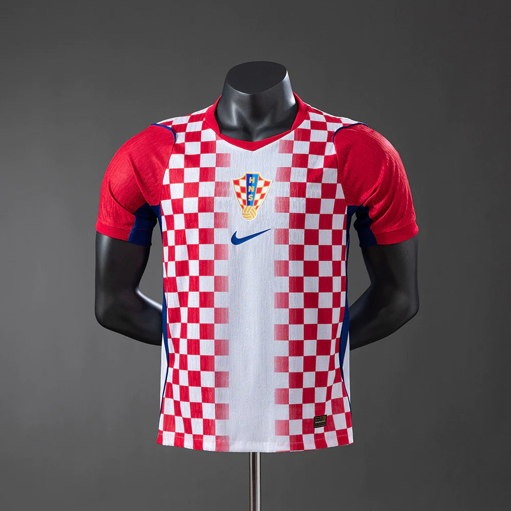 Camisola Croácia principal copa do mundo 2026 branca/vermelha - PLAYER