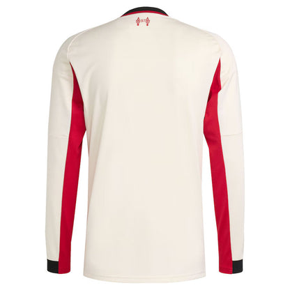 Camisola Liverpool alternativa branca 2025/26 - MANGA LONGA