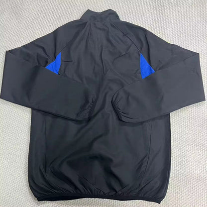 Casaco preto, amarelo e azul 2026/27 fecho completo