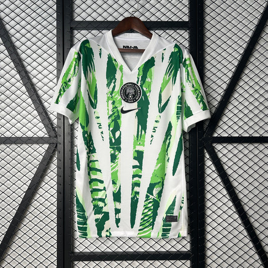 Camisola Seleção da Nigéria alternativa branca/verde - Copa do Mundo 2026