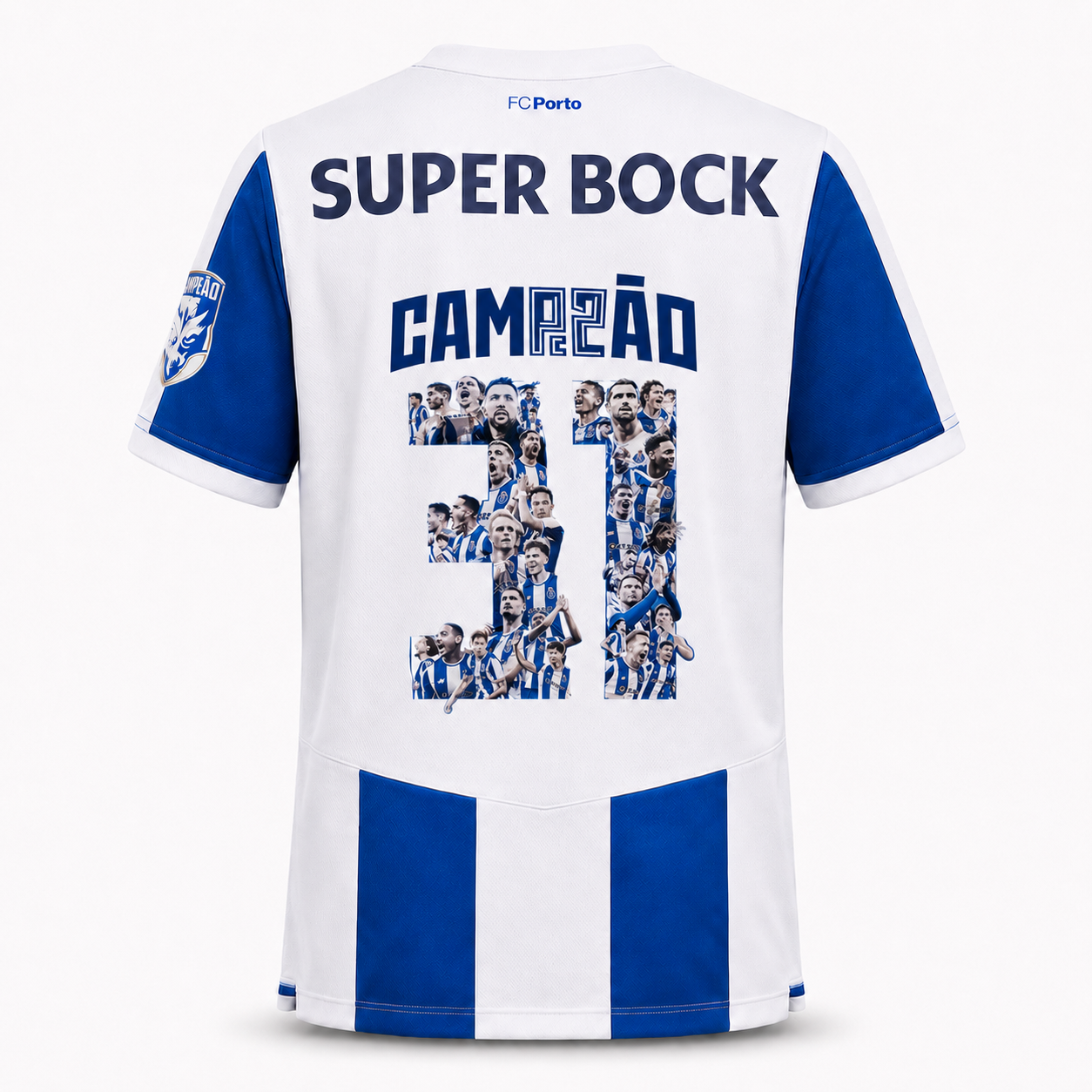 Camisola CAMPEÕES 31 dragão PRINCIPAL 2026/27 azul e branca - LANÇAMENTO