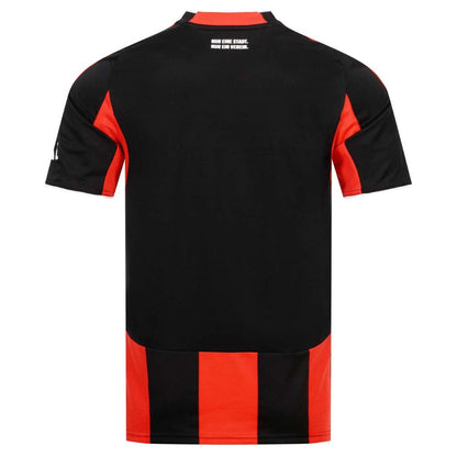 Camisola Frankfurt principal preta e vermelha 2025/26