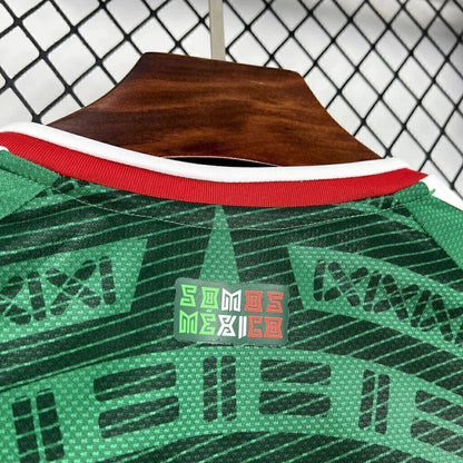 Camisola Seleção do México MANGA LONGA principal verde - Copa do Mundo 2026