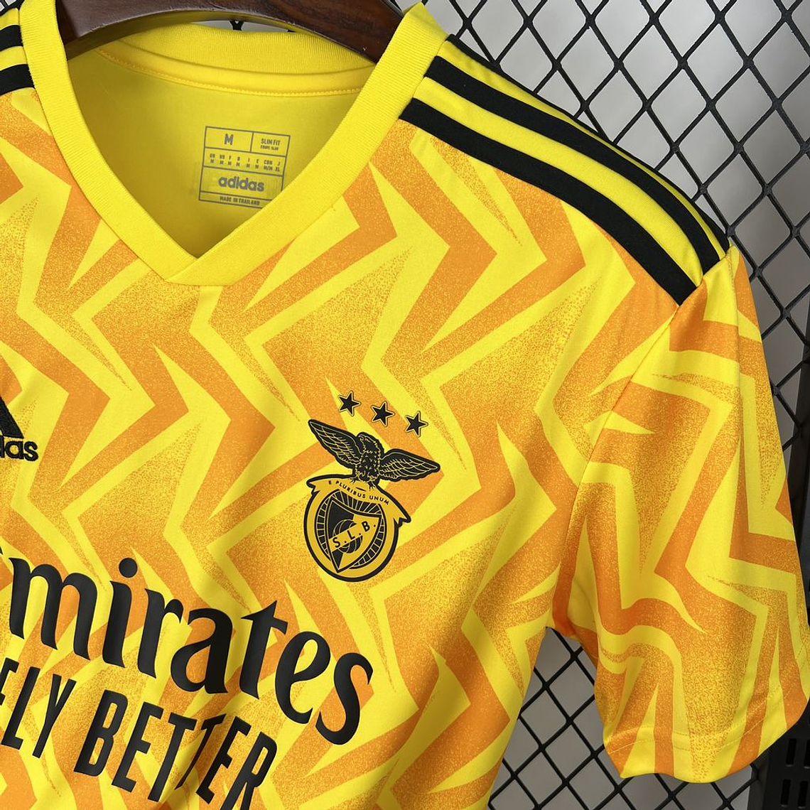 Camisola S L B retrô away AMARELA 2022/23