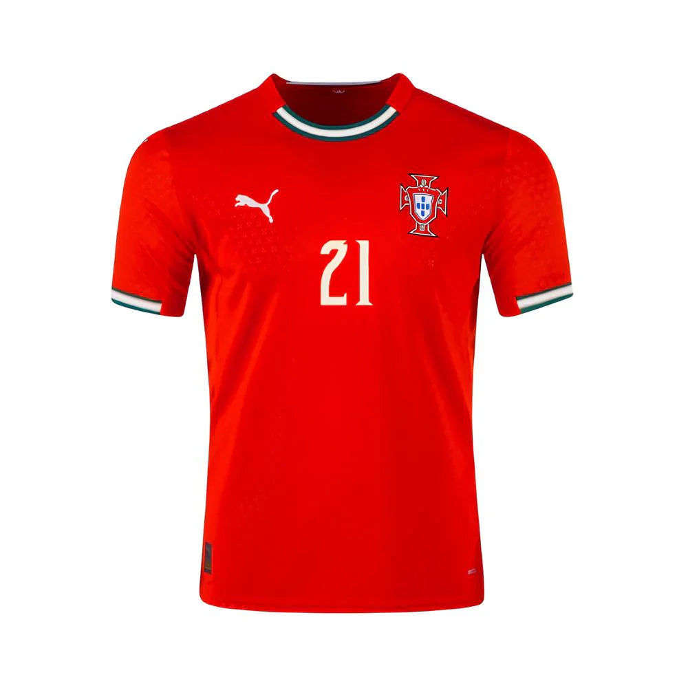 Camisola DIOGO J 21 Seleção Portugal vermelha principal 2025