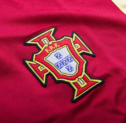Camisola Seleção de Portugal relançamento retrô vermelha 1998 - 2026