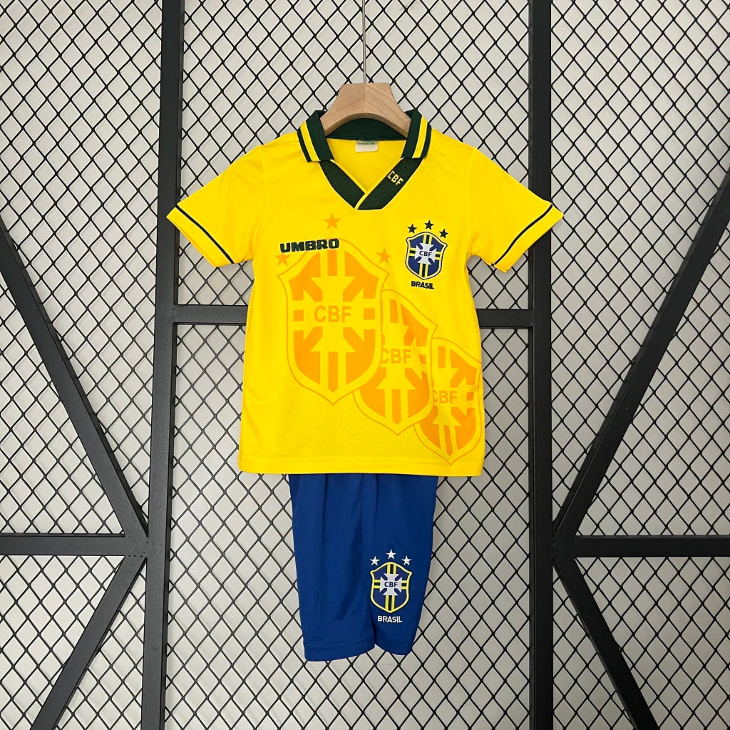 Conjunto Infantil retrô Brasil principal 1994 - amarela