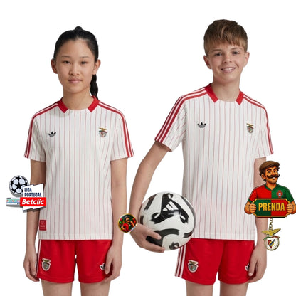 Conjunto infantil S L B x Originals branca 2025/26